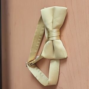 Adjustable Pre-tied Bow Tie  - Gold